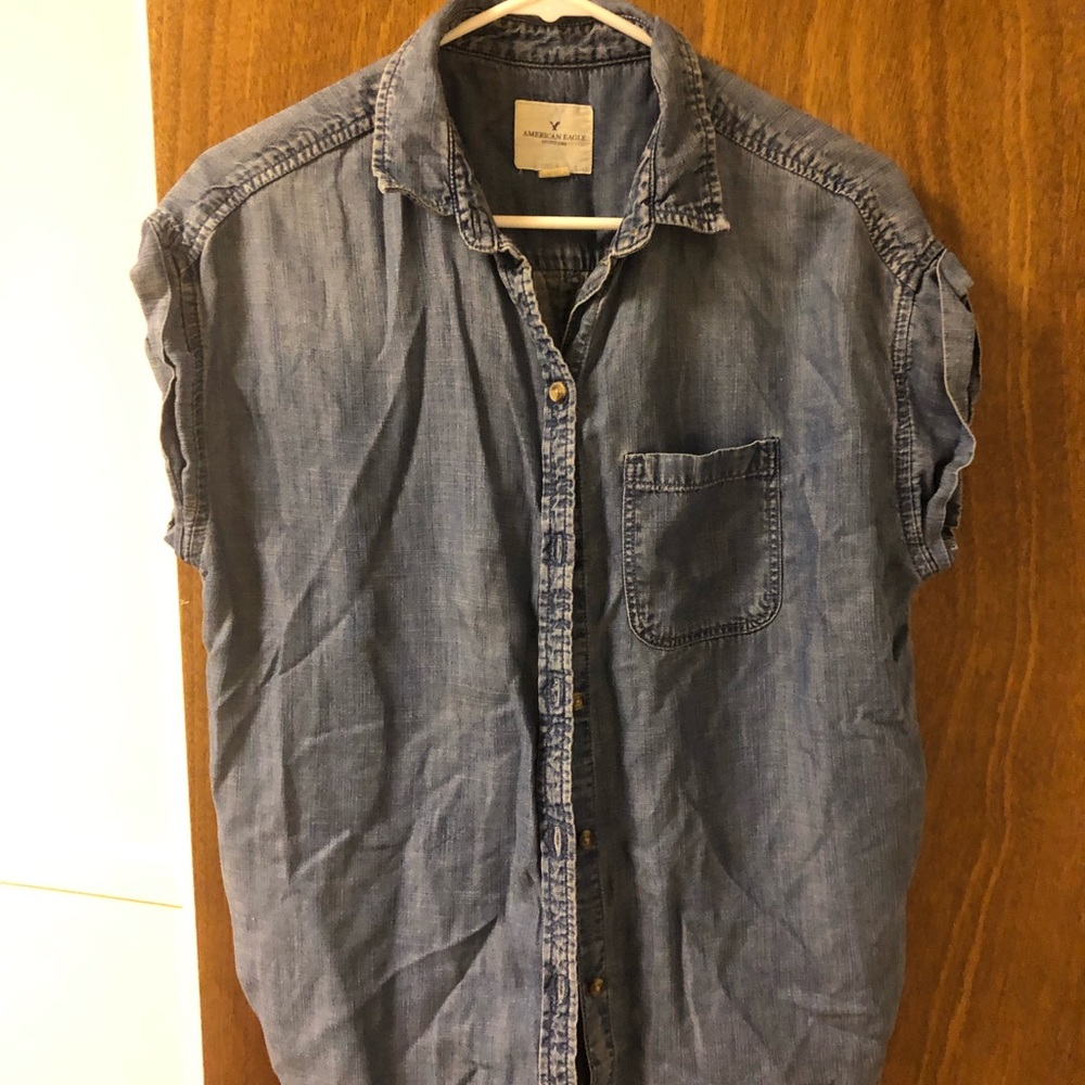 American Eagle Denim Top size S